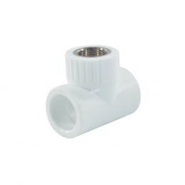 Тройник PP-R комбинированный белый Дн 20х3/4" ВР RTP (РосТурПласт) 16266