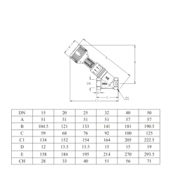 Клапан балансировочный ручной латунь 727ОТ Ду 25 Rp1" Ру20 Тмакс=120 оС ВР Kvs=11.76м3/ч без ниппелей Cimberio CIM 727OT 1
