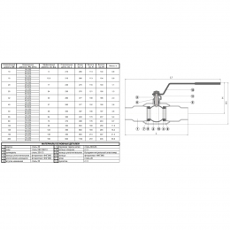 Кран шаровой сталь 11с67п Ду 100 Ру25 п/привар L=390мм полнопроходной Маршал ЦП.00.1.025.100
