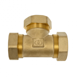 Тройник переходной латунь 32Aх20х32 обжим STAHLMANN STWL32/20/32BEF