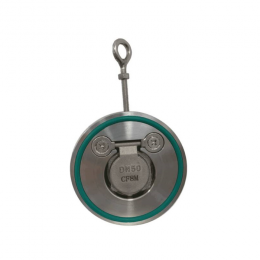 Клапан обратный нерж 1/створ Ду 100 Ру16 Тмакс=170 оС межфл диск нерж Benarmo