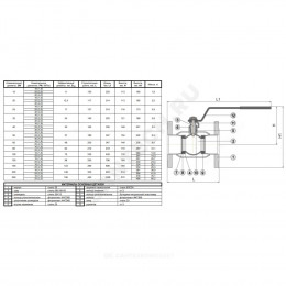 Кран шаровой сталь 11с67п Ду 100 Ру25 фл L=230мм Маршал 2Цф.00.1.025.100/080