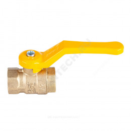 Кран шаровой латунь никель газ Стандарт Ду 20 Ру40 ВР полнопроходной рычаг Dist Н412Р