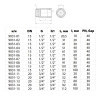 Удлинитель латунь хром Ду 20 (3/4") L=100мм ВР/НР 9031 Aquasfera 9031-15