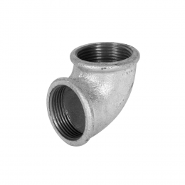 Угольник проходной чугун оц Ду 40 (1 1/2") ВР/ВР Fittex