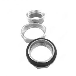 Соединитель латунь никель американка Ду 15 (1/2") прямой ВР/ВР SantechSystems