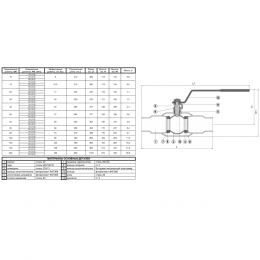 Кран шаровой сталь 11с67п Ду 50 Ру40 п/привар L=300мм полнопроходной Маршал ЦП.00.1.040.050