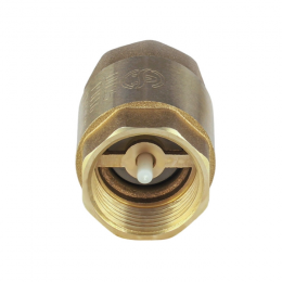 Клапан обратный латунь осевой 3002 Ду 15 Ру40 Тмакс=100 оС ВР 1/2" диск латунь шток латунь Aquasfera 3002-01