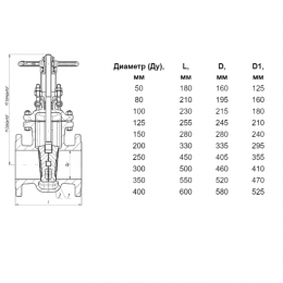 Задвижка клиновая сталь 30лс41нжХЛ Ду 80 Ру16 фл МЗТА