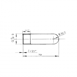 Заглушка сталь Ду 15 1/2" НР ГОСТ 3262-75 КАЗ