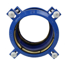 Муфта чугун соединительная для ПЭ труб Ду 100 (Дн 110-110) Ру10/16 ДРК-Е Benarmo