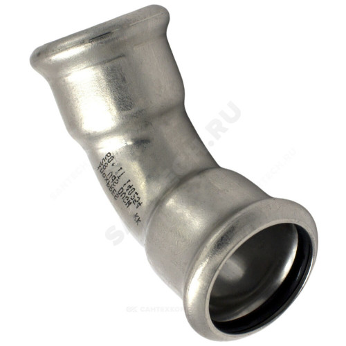 Отвод сталь нерж AISI 316L 45гр Дн 18 Ру16 пресс Inoxpres RM 181018450C