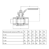 Кран шаровой нерж X2777 Ду 40 Ру63 ВР L=112мм полнопроходной Danfoss 149B6036
