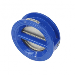 Клапан обратный чугун 2/створ Ду 150 Ру16 межфл створки чугун+EPDM Benarmo 1