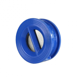 Клапан обратный чугун 2/створ Ду 100 Ру16 Тмакс=150 оС межфл створки нерж+EPDM Benarmo 2